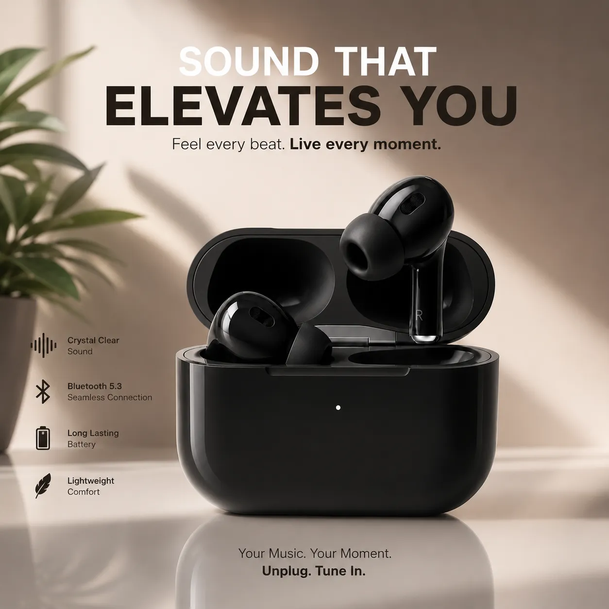 AirPods Pro (2nd Generation) ANC Wireless Earbuds – Dubai Version / Master Copy