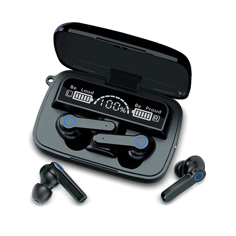 M19 TWS Wireless Bluetooth Earbuds – Touch Control, HD LED Mirror Display &amp;amp;amp; Power Bank